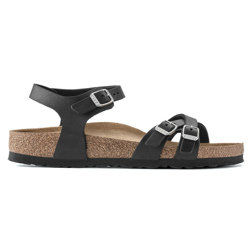 Birkenstock Kumba Black - Waxy Leather - 1021487 - Calzata Stretta