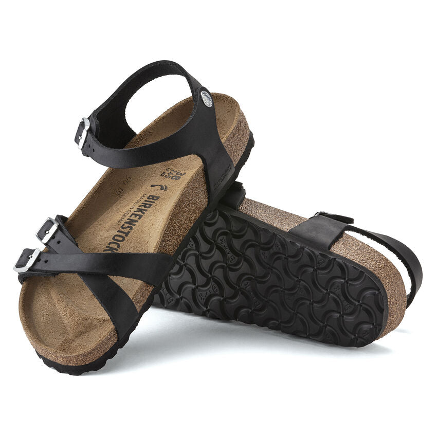 Birkenstock Kumba Black - Waxy Leather - 1021487 - Calzata Stretta