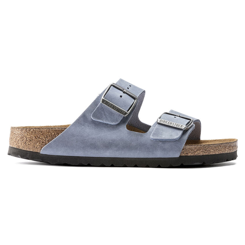 Birkenstock Arizona Dusty Blue - Pelle - Soft Footbed - 1022509 - Calzata Stretta