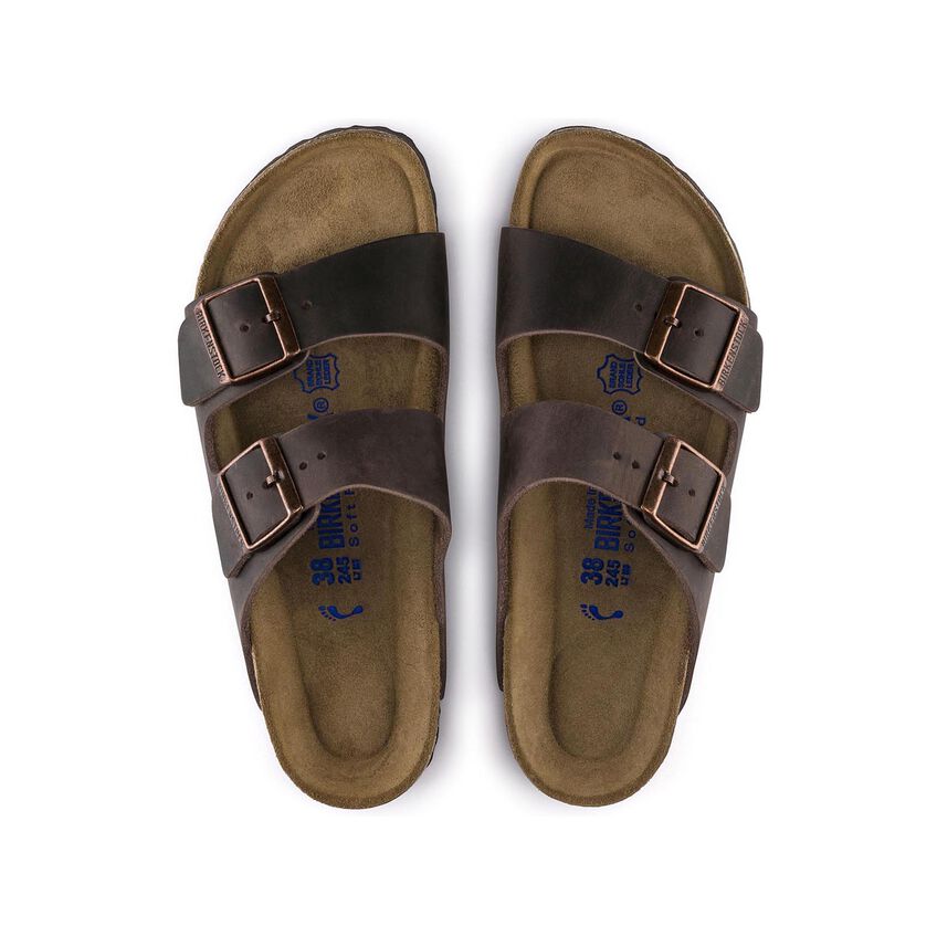 Birkenstock Arizona Habana - Pelle - Soft Footbed - 452763 - Calzata Stretta