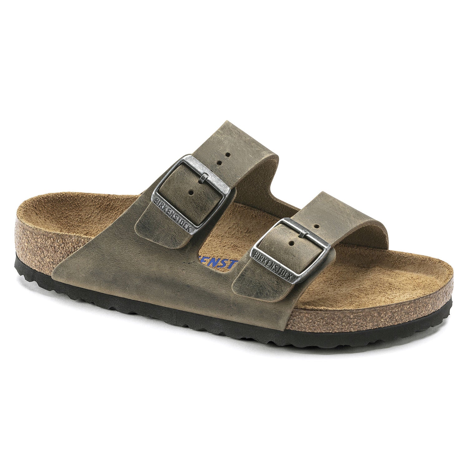 Birkenstock Arizona Faded Khaki - Pelle - Soft Footbed - 1019377 - Calzata Stretta