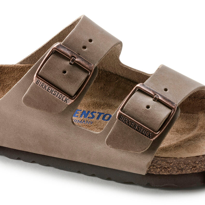 Birkenstock Arizona Tabacco Brown - Pelle - Soft Footbed - 552813 - Calzata Stretta