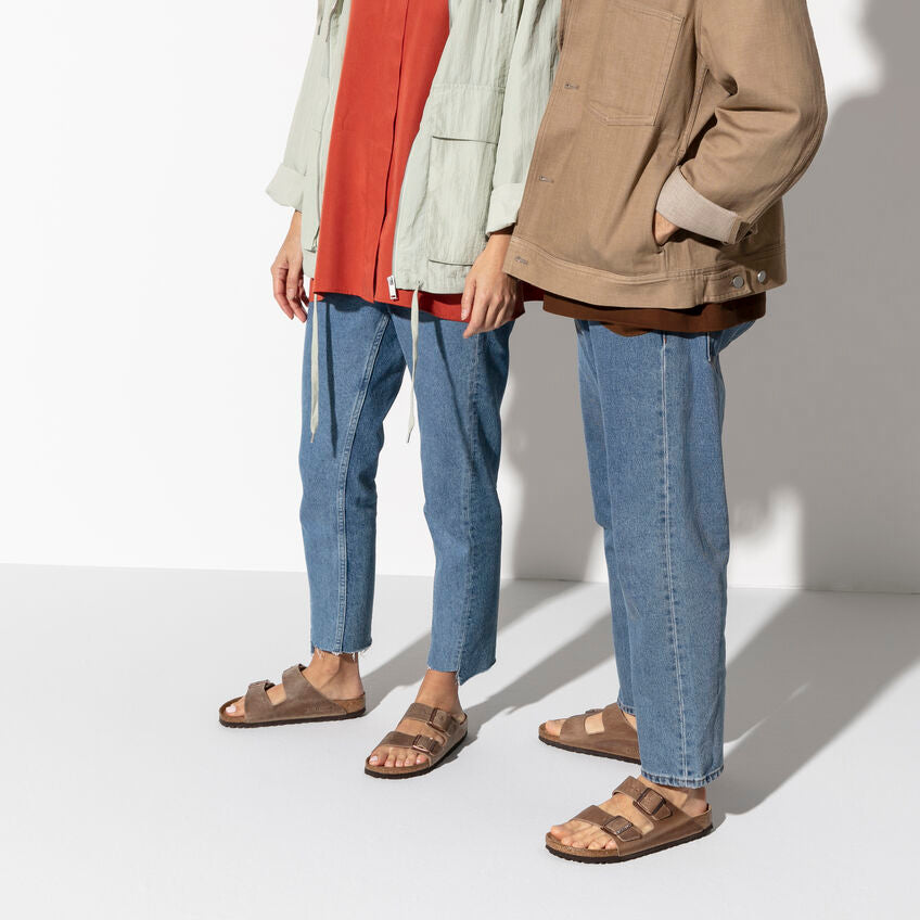 Birkenstock Arizona Tabacco Brown - Pelle - Soft Footbed - 552813 - Calzata Stretta