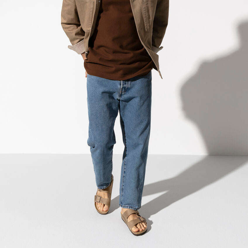 Birkenstock Arizona Tabacco Brown - Pelle - Soft Footbed - 552813 - Calzata Stretta