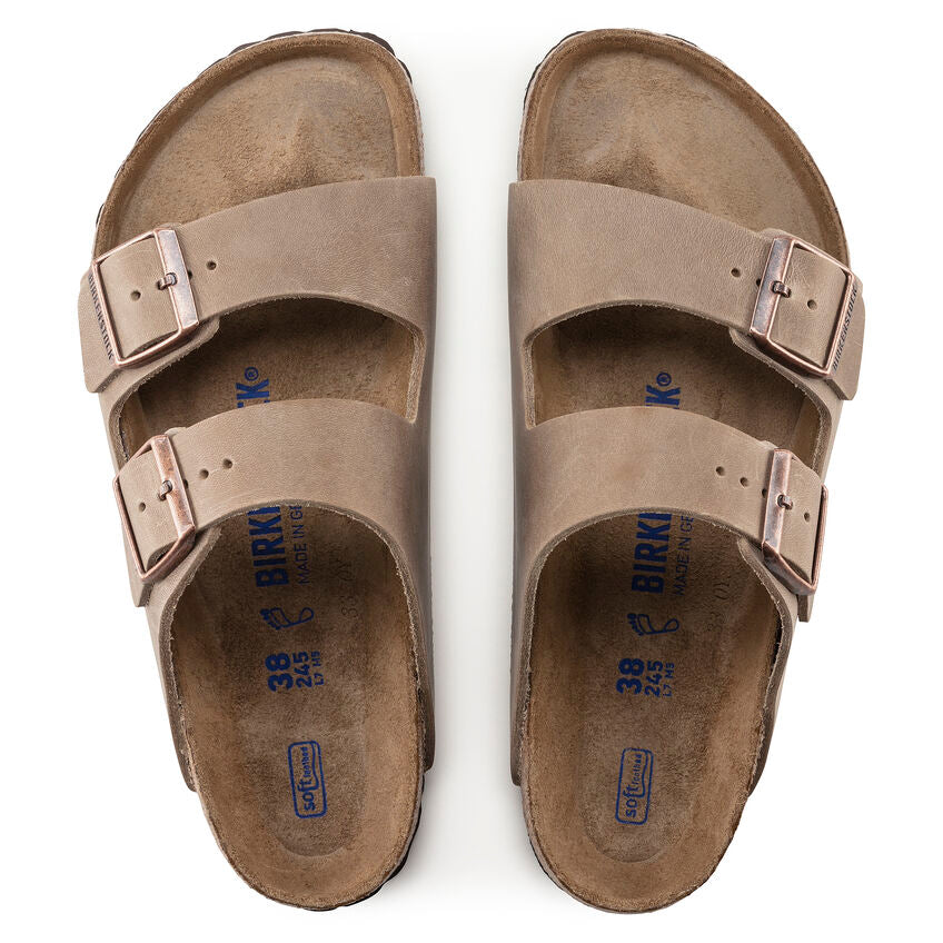 Birkenstock Arizona Tabacco Brown - Pelle - Soft Footbed - 552813 - Calzata Stretta