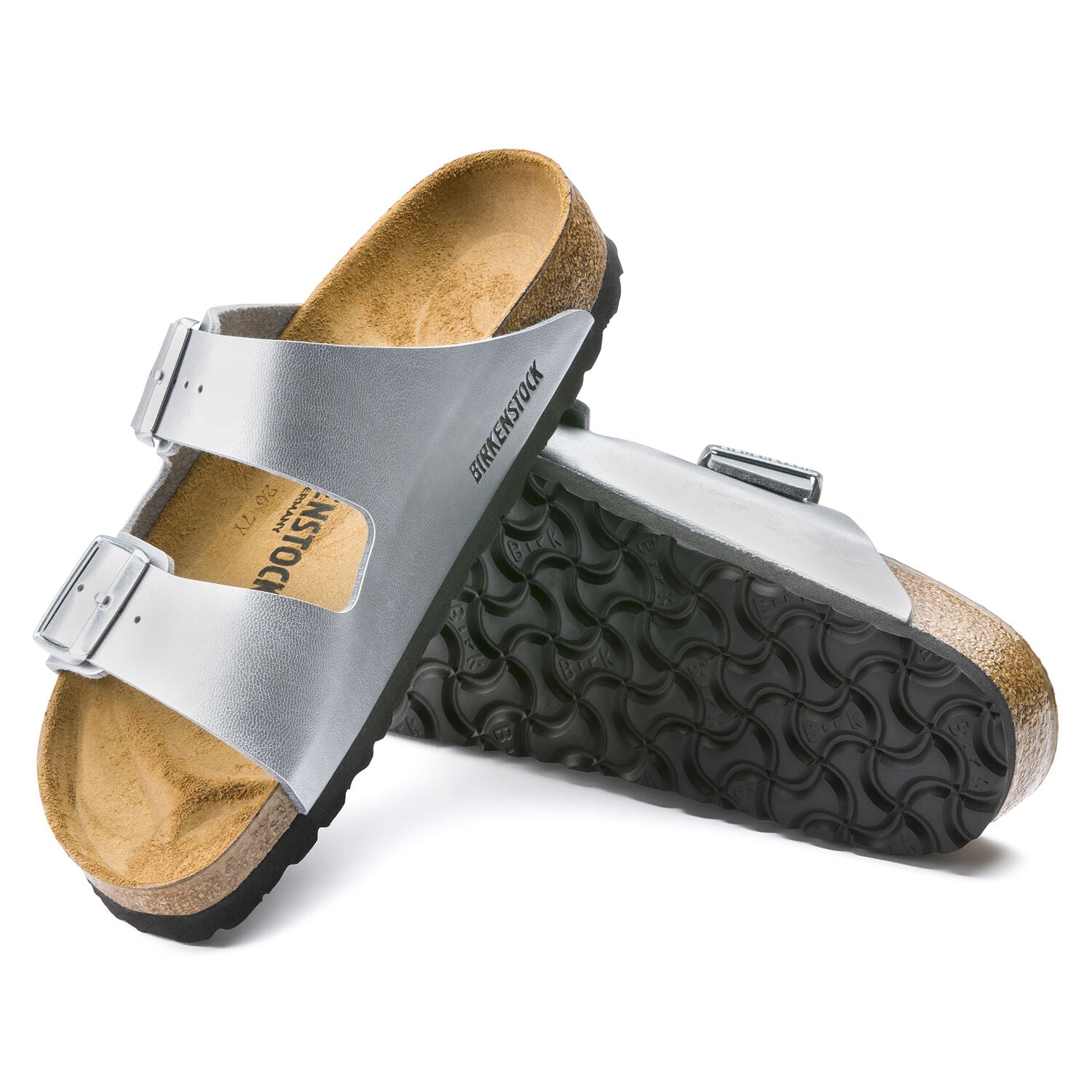 Birkenstock Arizona Silver - Birko-Flor - 1012283 - Calzata Stretta