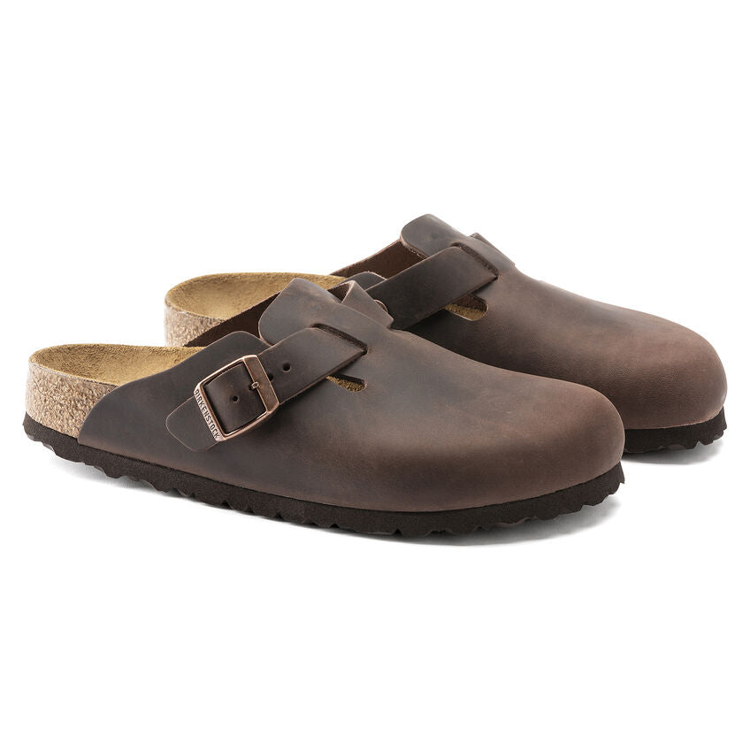 Birkenstock Boston Habana - Pelle - 860133 - Calzata Stretta