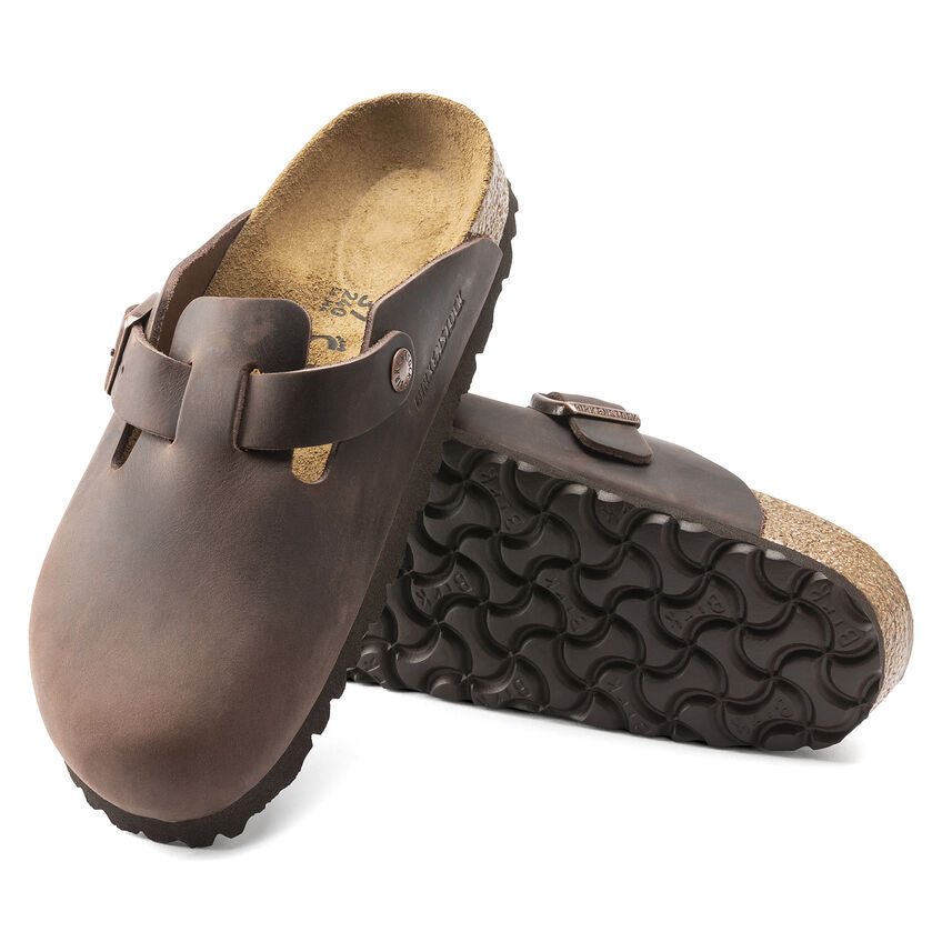 Birkenstock Boston Habana - Pelle - 860133 - Calzata Stretta