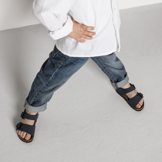 Birkenstock Kids New York Navy - Birkibuc - 087773 - Calzata Stretta